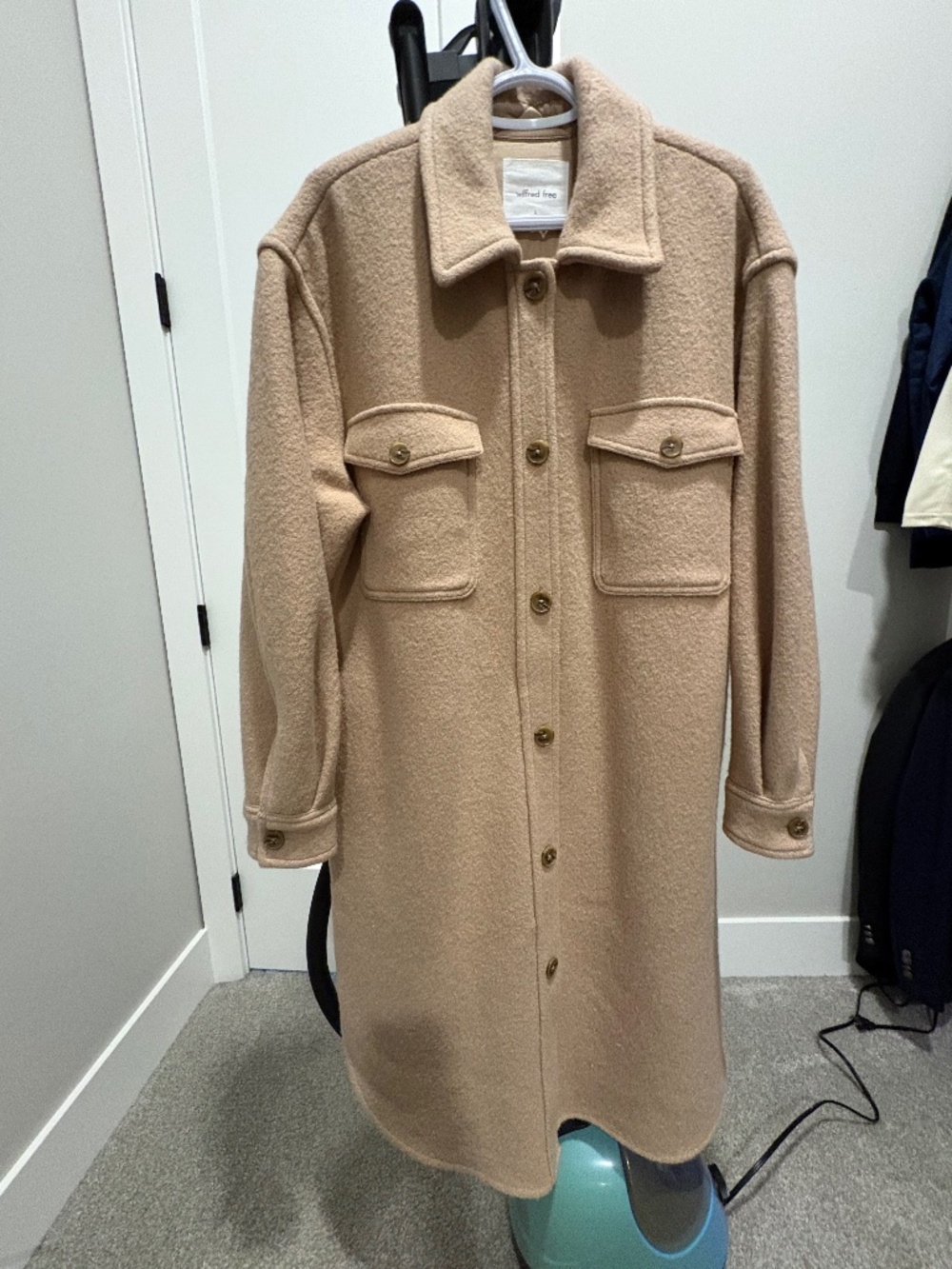 The Ganna Shirt Jacket 3/4 Length - Wilfred Free